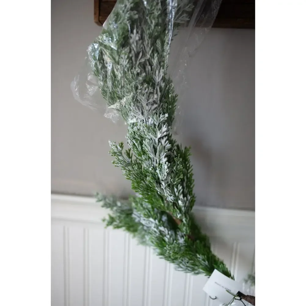 Anthropologie Faux Snowy Pine Garland, 72